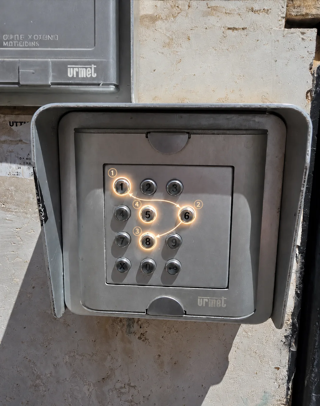 Keypad at the Via Giovanni da Empoli 6 gate